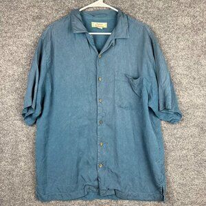 Tommy Bahama‎ 100% Silk Hawaiian Button Collared Shirt Size M